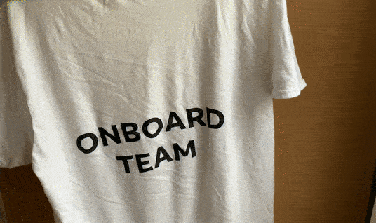 WarnerMedia onboarding team t-shirt